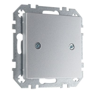 Заглушка для розетки LIREGUS EPSILON D-001-01.E/Mt алюминий