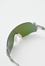 Спортивные очки HILX Savage (L) Shiny Crystal Grey Green / Green Lens