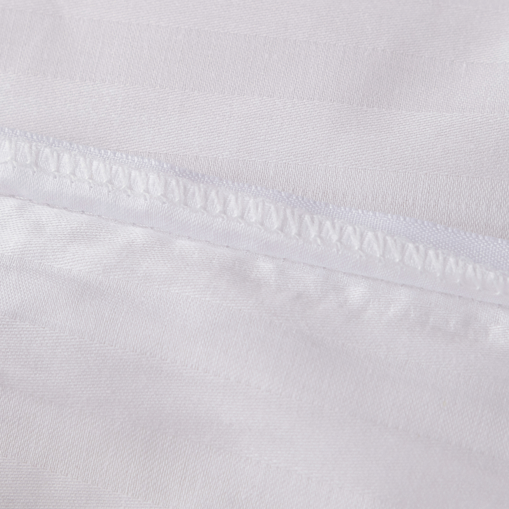 Постельное белье Страйп Сатин Однотонный Отель белый 1x1 CTH036157