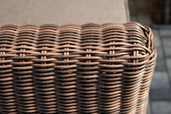 "Капучино Сингл" лаунж-зона из искусственного ротанга, цвет коричневый