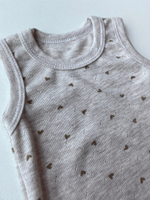 Боди-майка Сердечко (Малышеево) ажурная рибана Арт: 0101Р (Размер: 68)