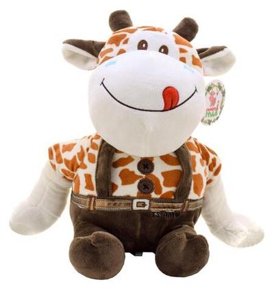 Мягкая игрушка Корова 30см (корич).