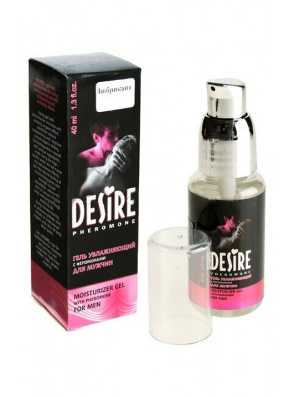 Гель-смазка на водной основе с феромонами для мужчин, 40 мл (Цвет: прозрачный)