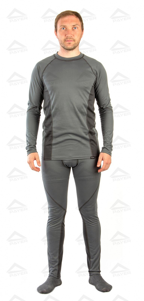 Термобелье мужское Дуо Скин (трикотаж, серый) PAYER Novatex