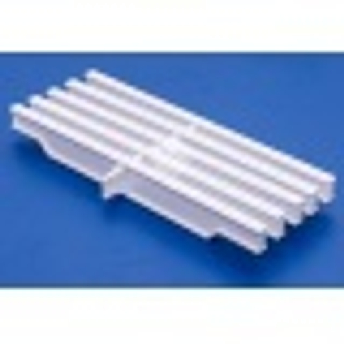 RU Решетка переливная ABS-пластик 245х22 белая (Россия)