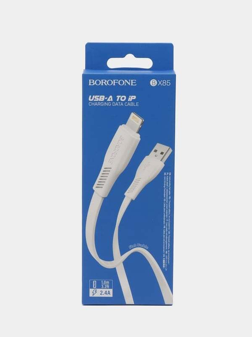 Кабель USB 3.0А Borofone Type-C белый 1м