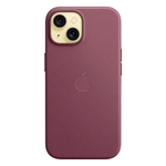 Тканевый чехол с поддержкой MagSafe Apple FineWoven Case для iPhone 15, Mulberry (Красная шелковица)