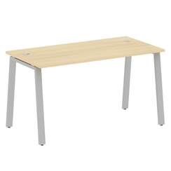 Metal System Стол письменный на А-образном м/к БА.СП-3 Акация Лорка/Металл Серый 1400*720*750