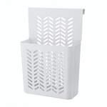 Корзина для хранения универсальная «ЭКСПЕРТХАУС» подвесная на дверцу, 24*12*34см, цвет белый