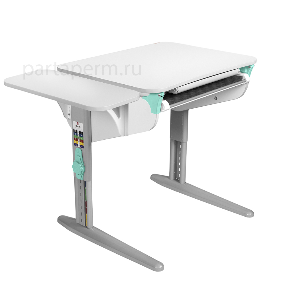 Растущая парта Дэми СУТ 44 с лотком и полкой СУТ.45.310 (1000×565 мм)