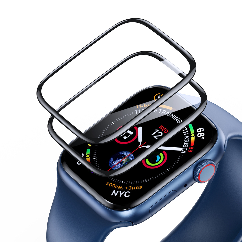 Защитная пленка (2шт.) от Dux Ducis для смарт часов Apple Watch Series 7, 8 и 9, размер 41мм, серия Pmma Screen Protector