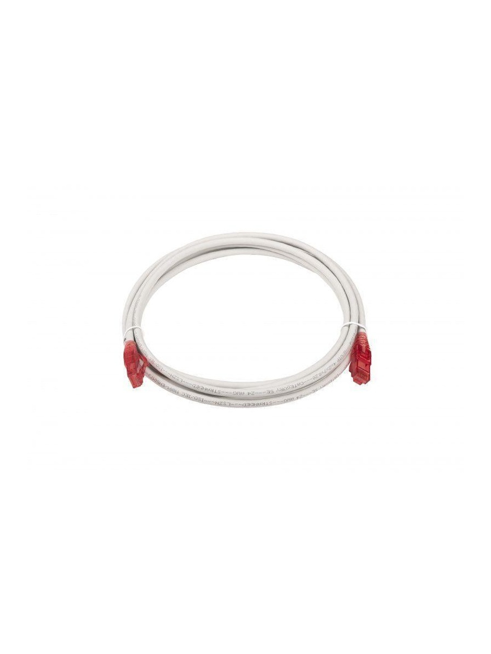 Патч-корд кат.5E U/UTP LSZH 3м PC-LPM-UTP-RJ45-RJ45-C5e-3M-LSZH-GY сер. Hyperline 42273