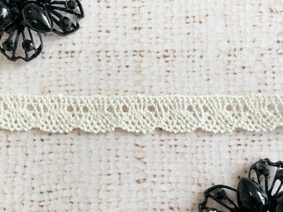 Кружево хлопковое/Тесьма вязаная, 13.01.103, ш. 1,5 см.