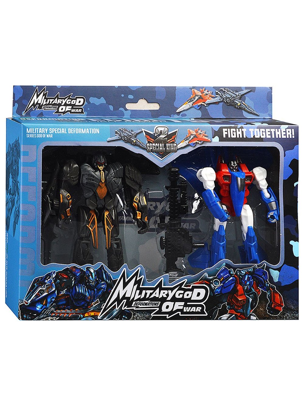 Игрушка Робот Истребитель трансформирующийся (HF111-10) цвет синий