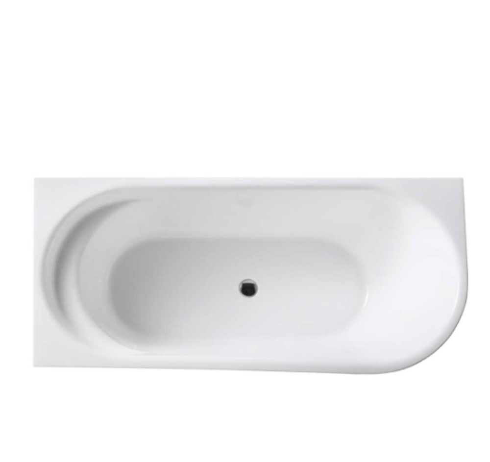 Ванна акриловая Vincea VBT-301-1500L, 1500*780*600, цвет белый, левая, слив-перелив в комплекте, хро, , шт