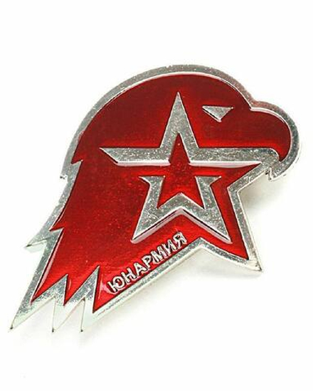 Значок Юнармия 40мм (на усах)