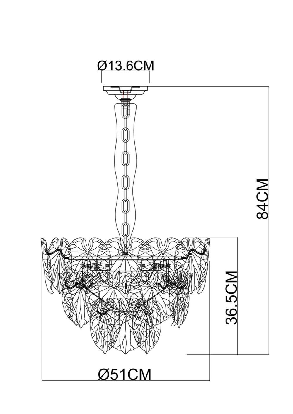 Подвесная люстра Arte Lamp KAPRI A4078LM-6CC