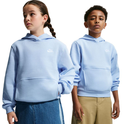 Детская теннисная толстовка Nike Sportswear Club Fleece Pullover - hydrogen blue/white