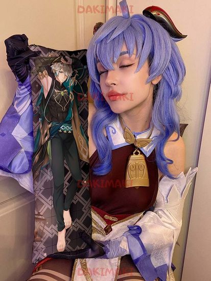 Мини дакимакура Аль Хайтам из Геншин Импакт арт. M0996, 60х20 см