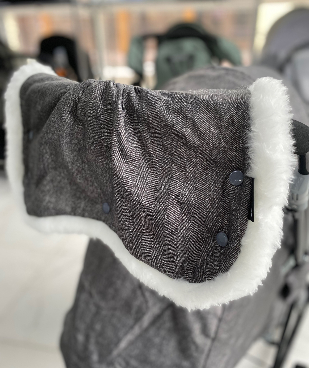 Коляска комбинированная «Наши детки» 6 с ламой серый (арт. НДТ6/1)