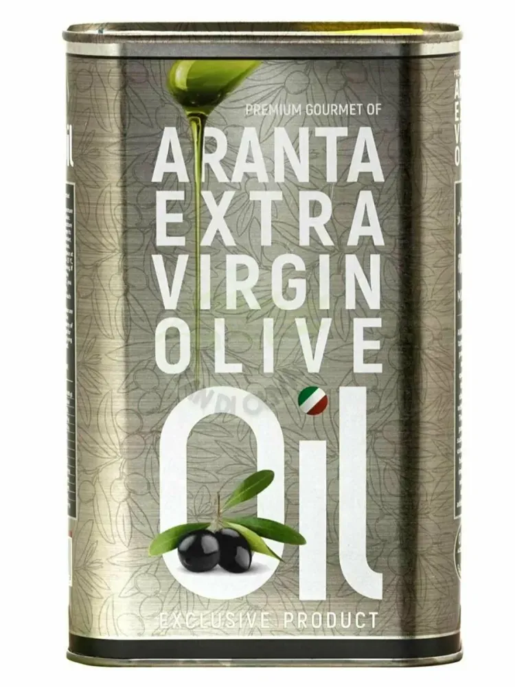 Масло Оливковое ж/б Aranta Extra Virgin Olive 1л (Греция)