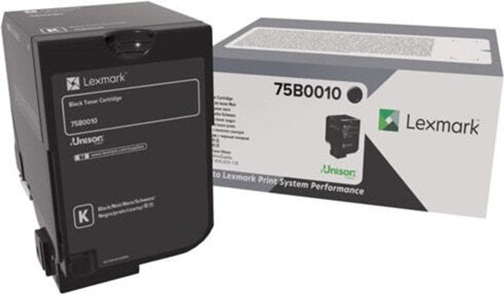 Lexmark 75B0010 тонерный картридж Подлинный Черный 1 шт