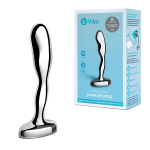 Стальной анальный стимулятор простаты 11,5см b-Vibe Stainless Steel Prostate Plug BV-053