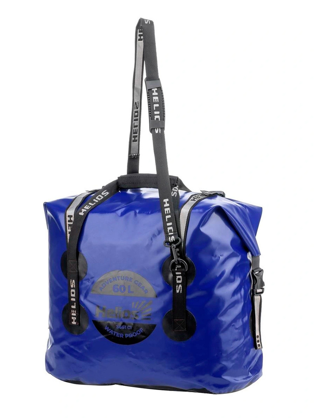 Гермосумка Helios 80л (ПВХ, красный/черный) (HS-GS-80-RB)