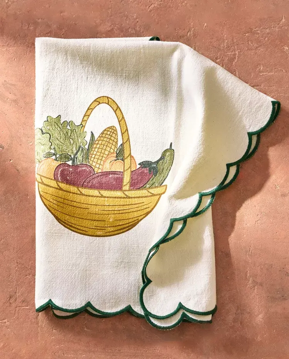 ZARA HOME ХЛОПКОВОЕ ПОЛОТЕНЦЕ С ПРИНТОМ, ЗЕЛЕНЫЙ