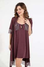 Ночная сорочка Лунария-1 Виотекс БАКЛАЖАНОВЫЙ