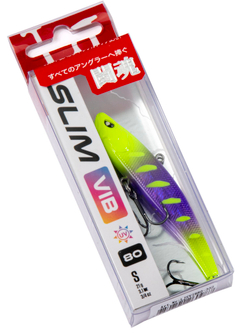 Воблер вертикальный Lucky John Slim VIB S 80, цвет 352