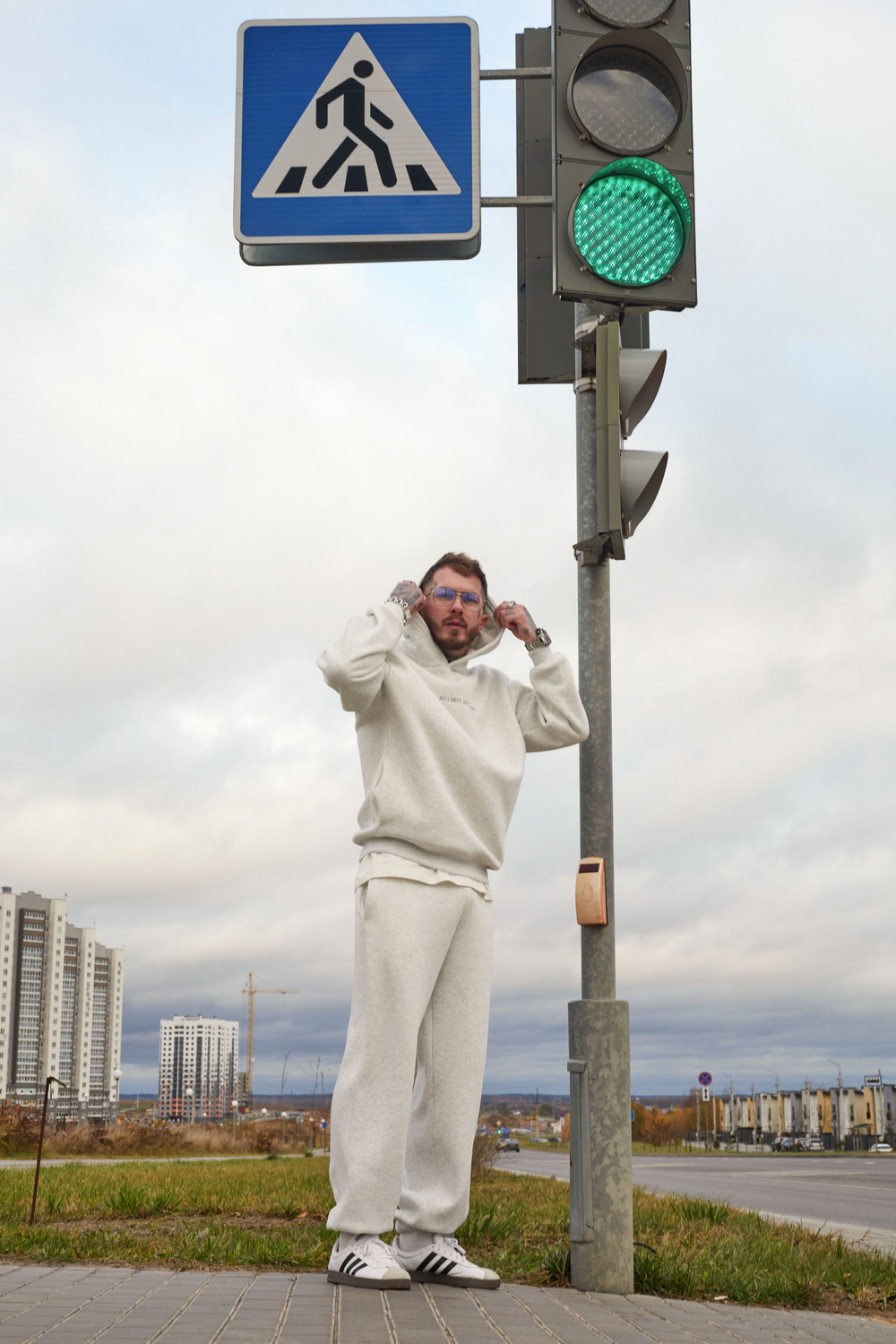 Джоггеры серый меланж "Winter"