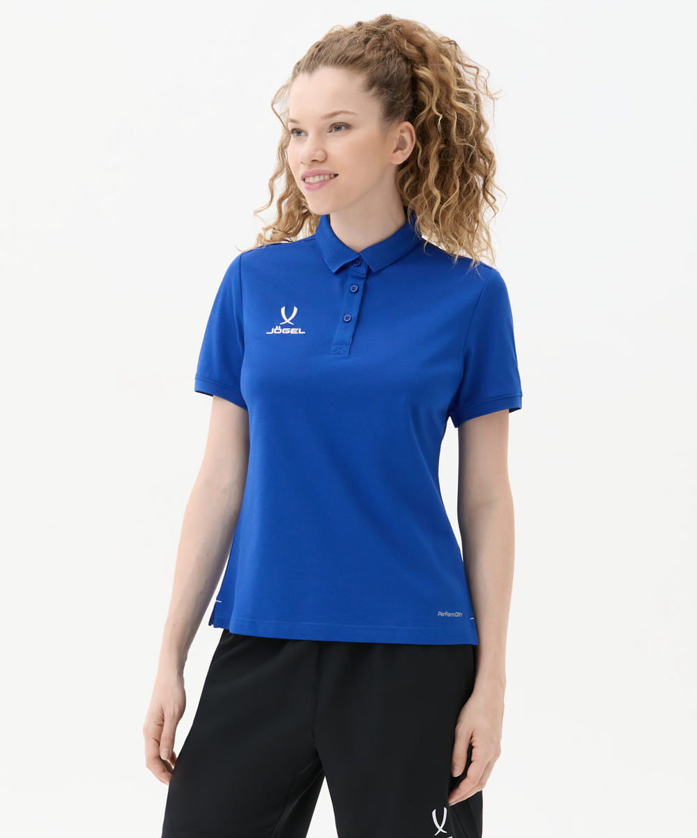 Поло женское JÖGEL PREMIER PerFormDRY CVC Polo W, синий
