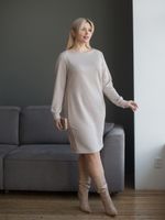 Платье 1386 песочный Novita (Акция)