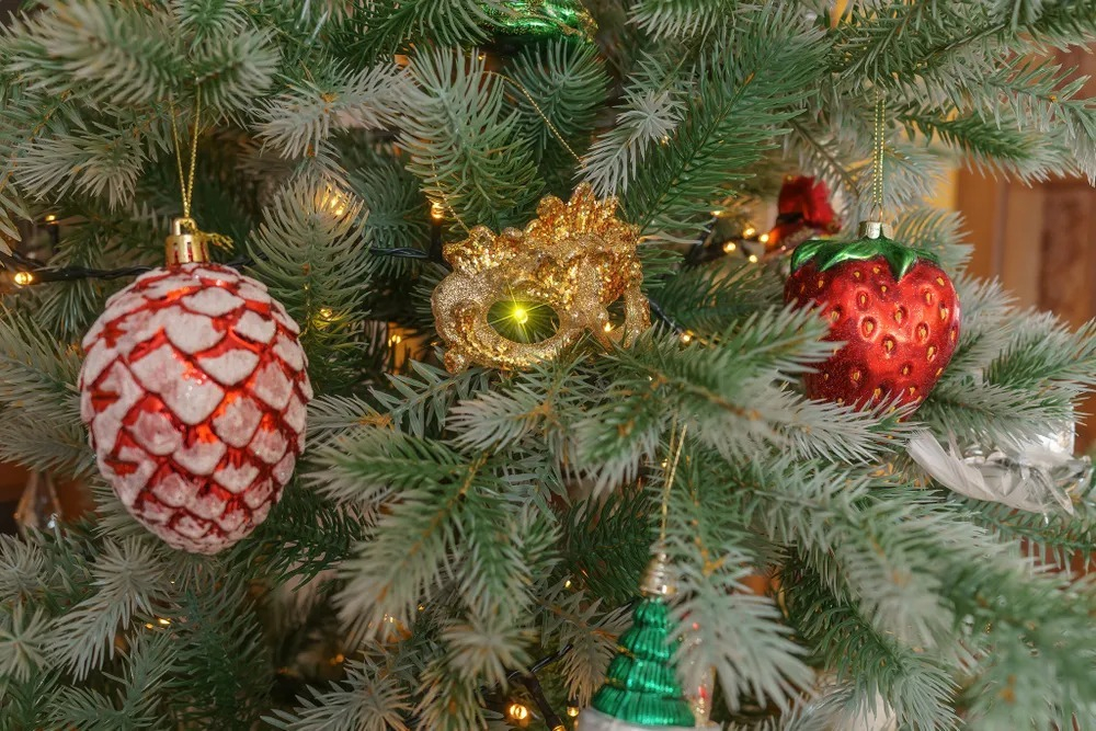 Ель искусственная Камчатская премиум зелено-голубая 120 см