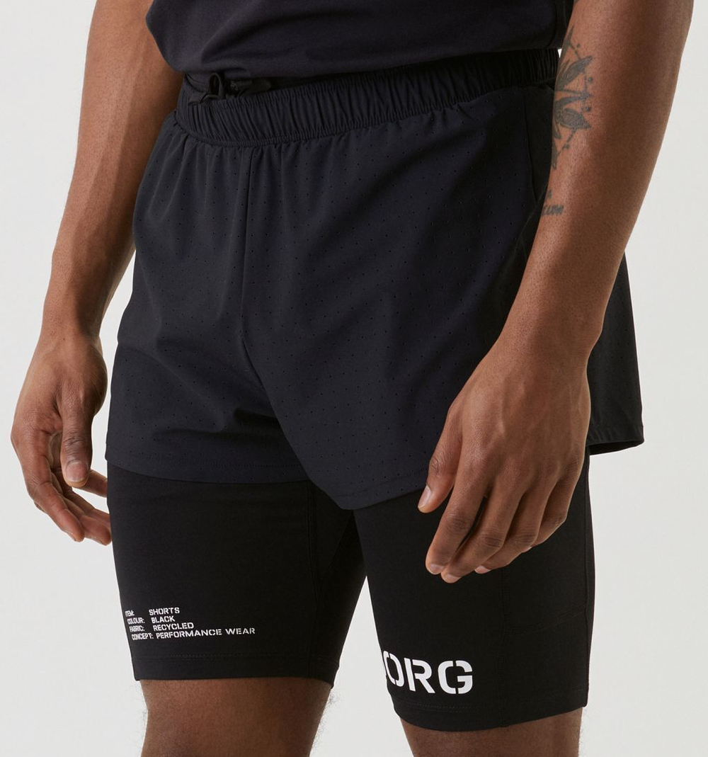 Мужские теннисные шорты Björn Borg Sthlm Rfd Shorts - черный