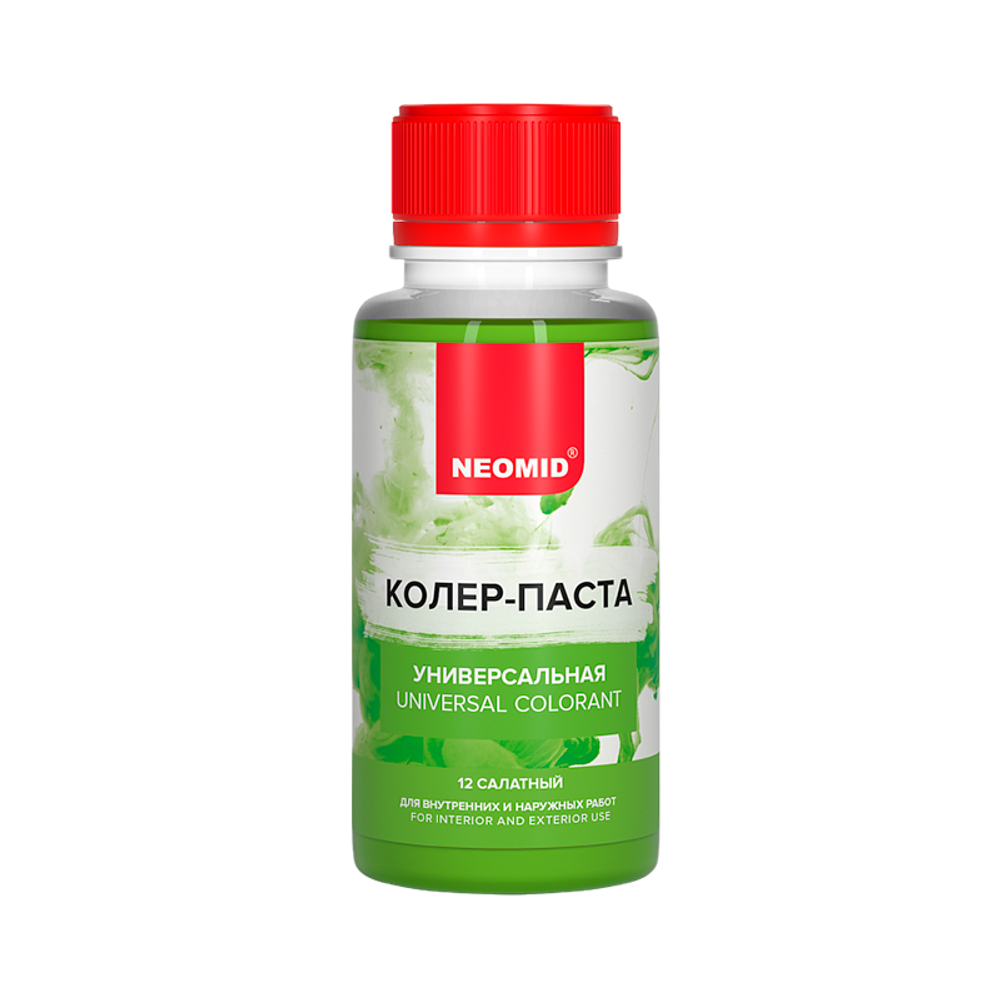 Неомид Колер-паста универсальная Палитра №1 (12 САЛАТНЫЙ) 100 мл