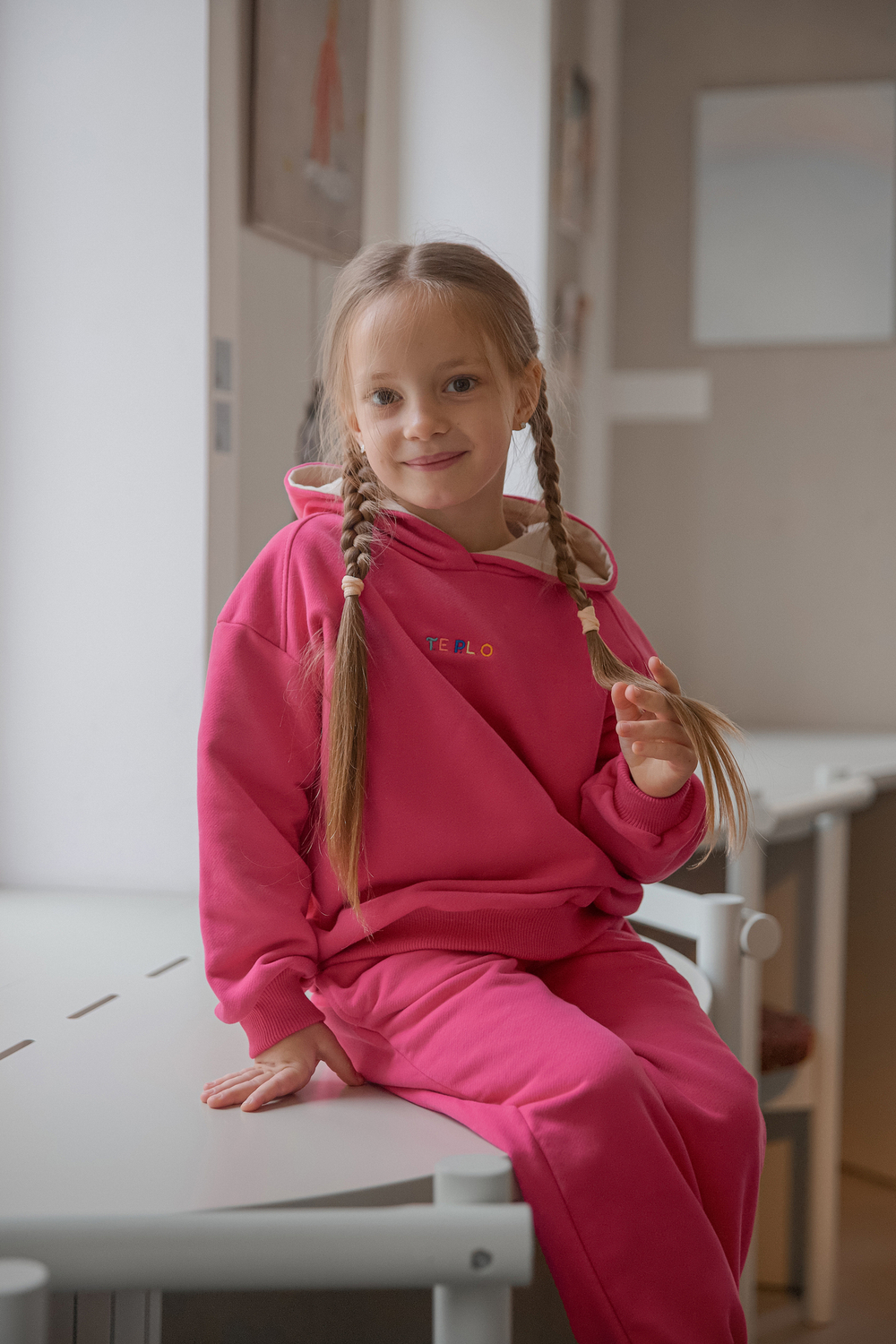 Худи в стиле oversize Пион