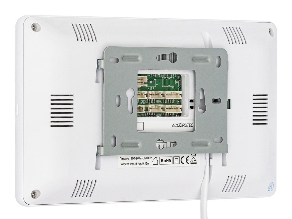 AT-VD710W WH Монитор домофона цветной с функцией «свободные руки» AccordTec
