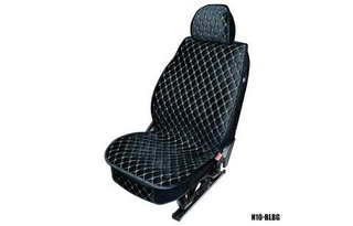 Накидки сидений ПОЛНЫЙ Coolpart MAXIMAL LUX (кт) - N-09-BLBG (Велюр РОМБ) черный/ шов бежевый