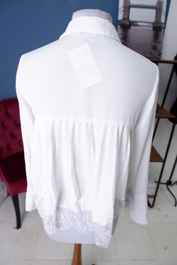 Блузка Oodji с кружевом 42 размер