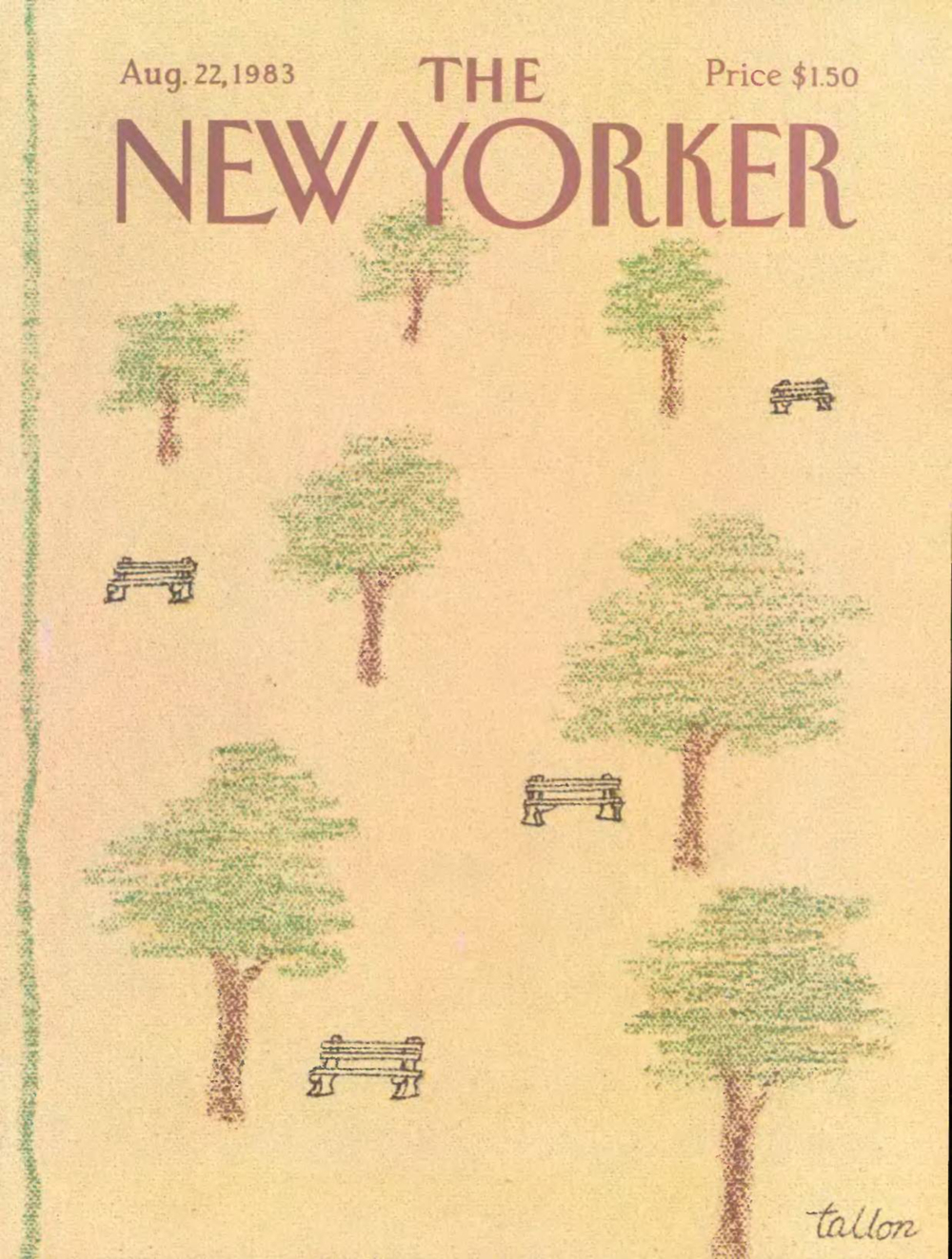 Журнал The New Yorker 22-08-1983