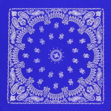 Бандана василек с белыми огурцами (7020)
