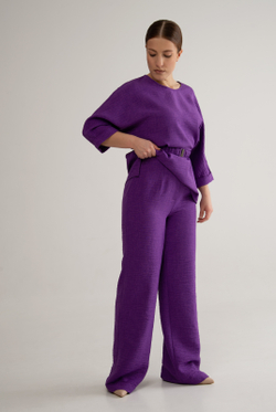 Брюки женские 02, фиолетовый #527Ф0202