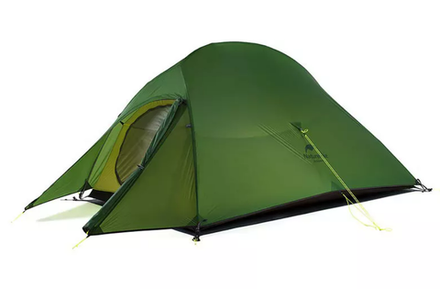 Палатка Naturehike Cloud Up Si 3-местная, алюминиевый каркас, сверхлегкая, зеленая, артикул NH18T030-T-DFGR