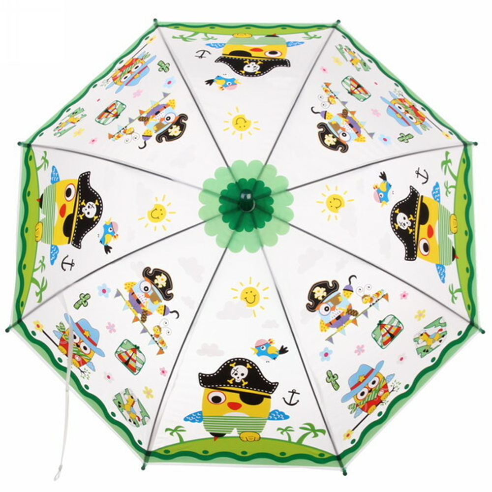 Зонт детский полуавтомат «Ultramarine- Веселые зверята», 8 спиц, d-86, в сложе. виде 65см