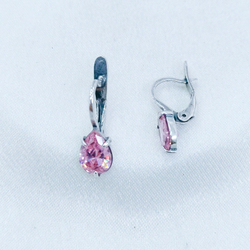 "Чиос" серьги в серебряном покрытии из коллекции "Циркония" от Jenavi  с английским замком