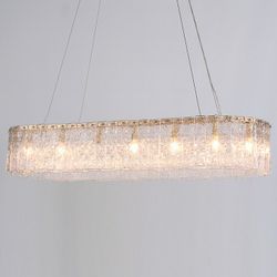 Подвесная люстра Newport 10820 10820/120 brass oval