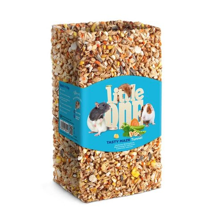 Игрушка-лакомство для грызунов туннель средний "Вкусная лазейка", 410г Little One