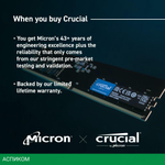 Оперативная память Crucial 32GB DDR5 PC5-38400 (CT32G48C40U5)